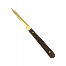 6.3" Fancy Dabber With Wood Handle - [WSG714]